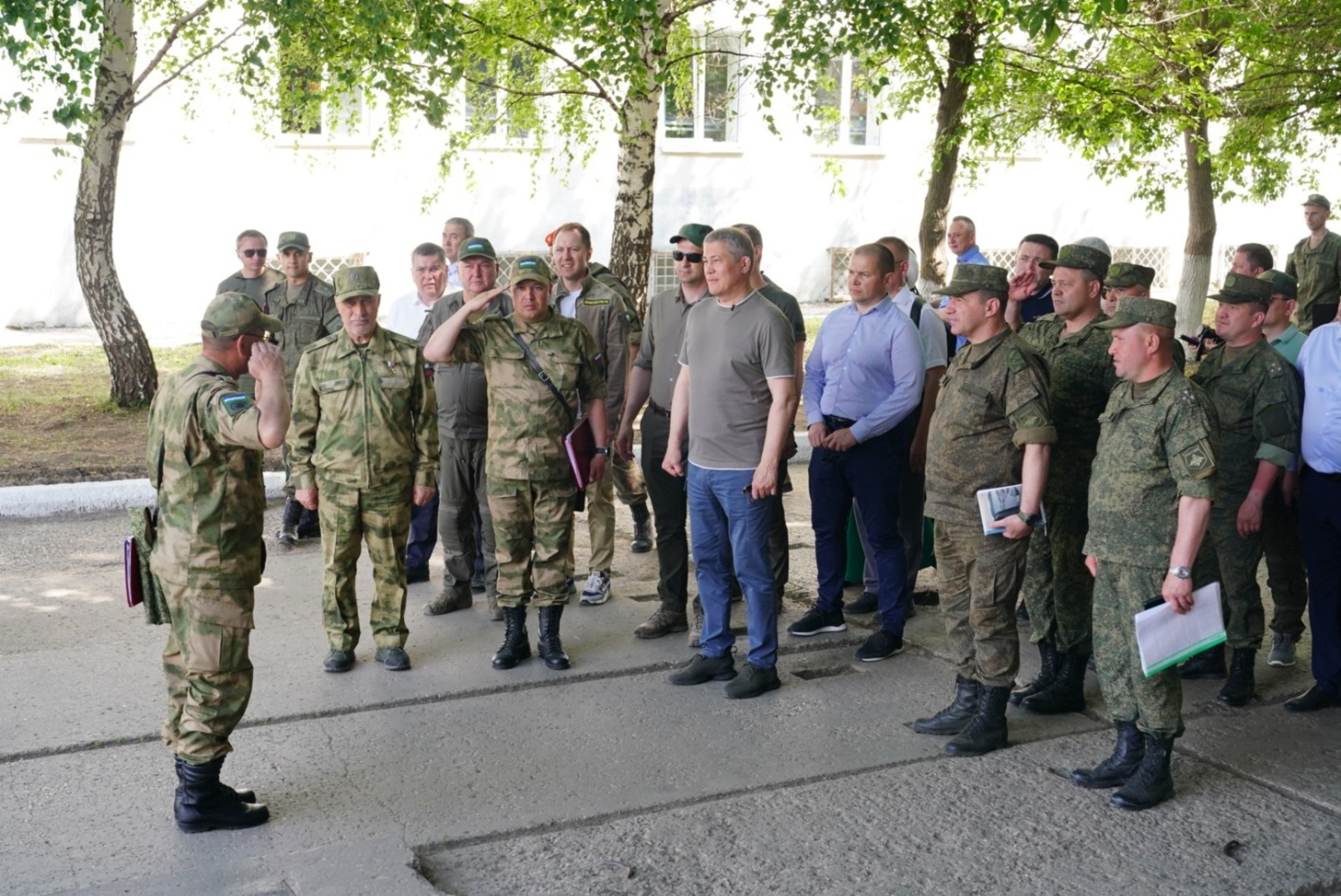 Радий Хабиров посетил площадку боевого слаживания подразделений полка «Башкортостан»
